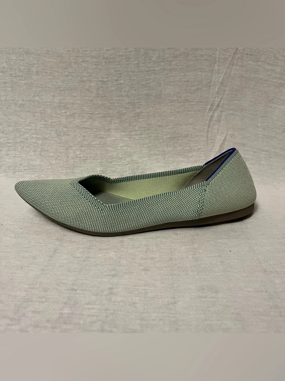 Rothy's The Point Classic Knit Green Flats